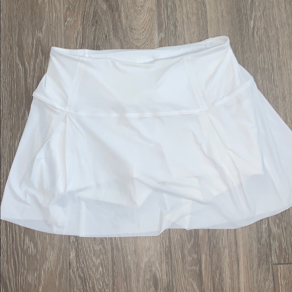 White Lululemon tennis skirt